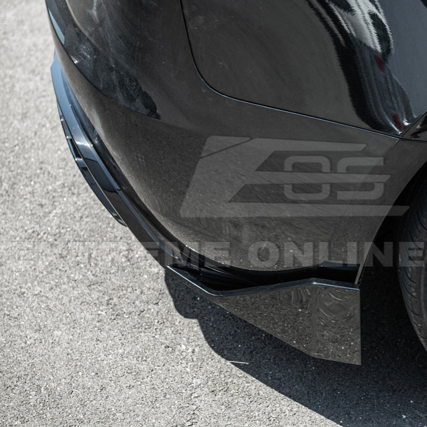 2024-Up Tesla Model 3 Track Style Rear Bumper Diffuser Lip image 20