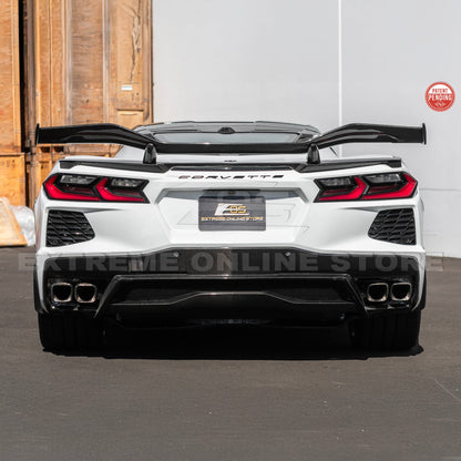 Z06 Conversion Corvette C8 All Model DRY CARBON FIBER Rear High Wing image 8
