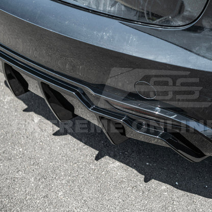 2024-Up Tesla Model 3 Track Style Rear Bumper Diffuser Lip image 16