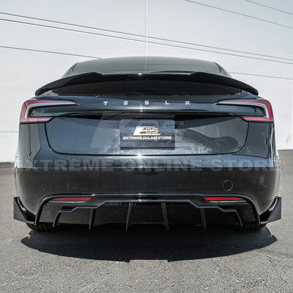 2024-Up Tesla Model 3 Track Style Rear Trunk Wing Spoiler image 5