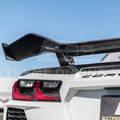 Z06 Conversion Corvette C8 All Model DRY CARBON FIBER Rear High Wing image 14