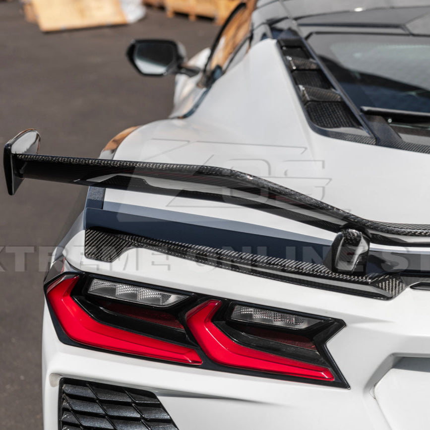 Z06 Conversion Corvette C8 All Model DRY CARBON FIBER Rear High Wing image 15