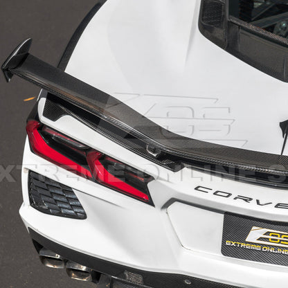 Z06 Conversion Corvette C8 All Model DRY CARBON FIBER Rear High Wing image 16