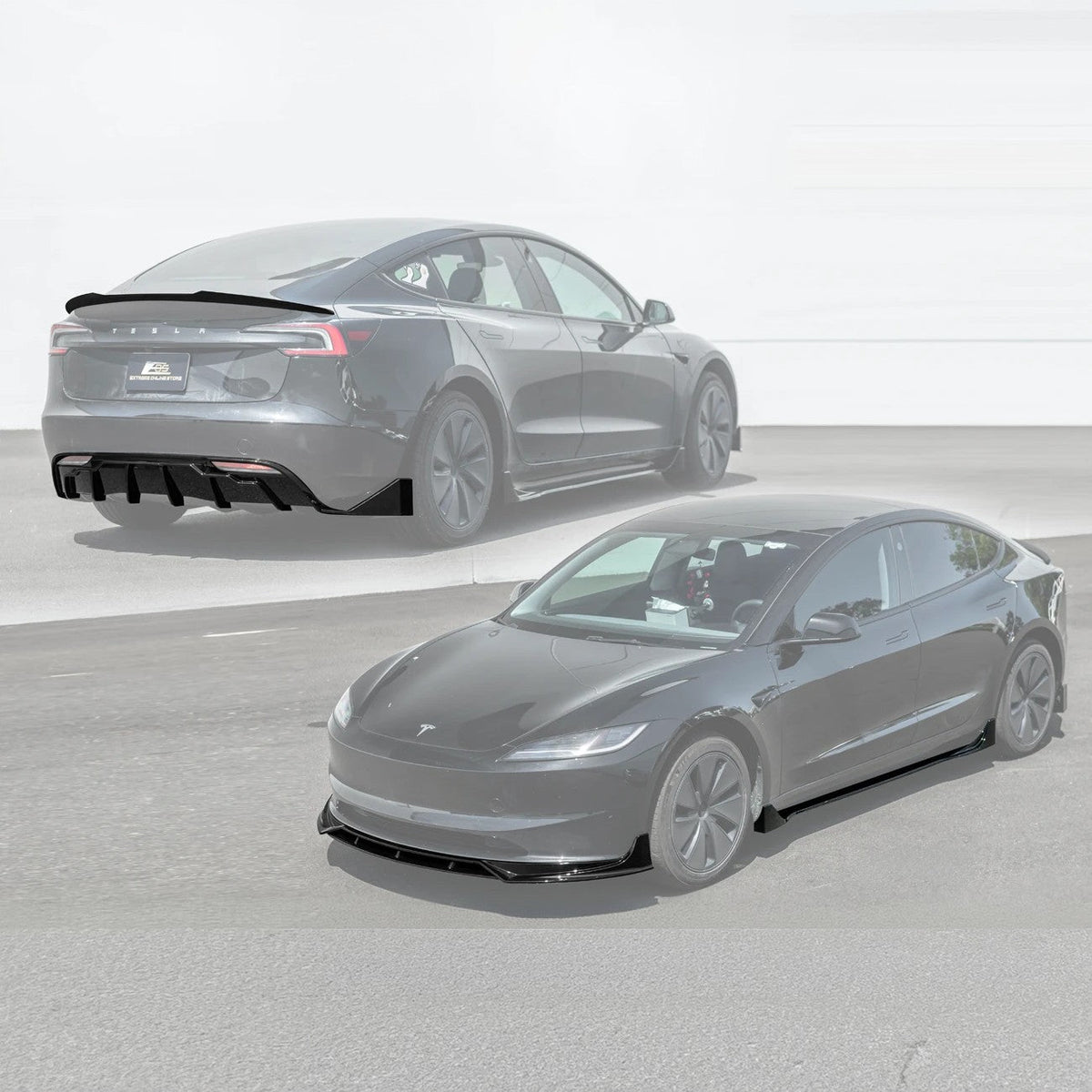 2024-Up Tesla Model 3 Sedan Track Style Body Kit image 2