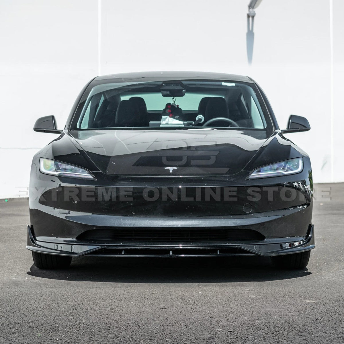 2024-Up Tesla Model 3 Track Style Front Lip Splitter image 5