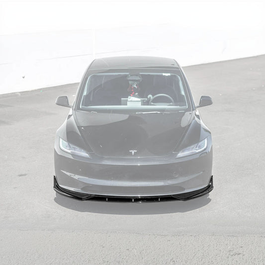 2024-Up Tesla Model 3 Track Style Front Lip Splitter image 2
