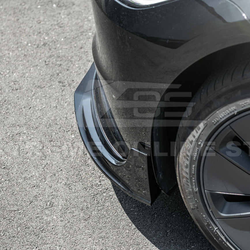 2024-Up Tesla Model 3 Track Style Front Lip Splitter image 9
