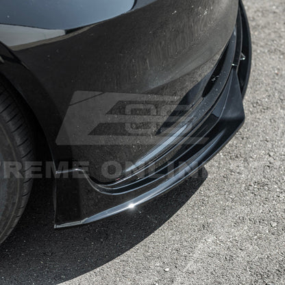2024-Up Tesla Model 3 Track Style Front Lip Splitter image 15
