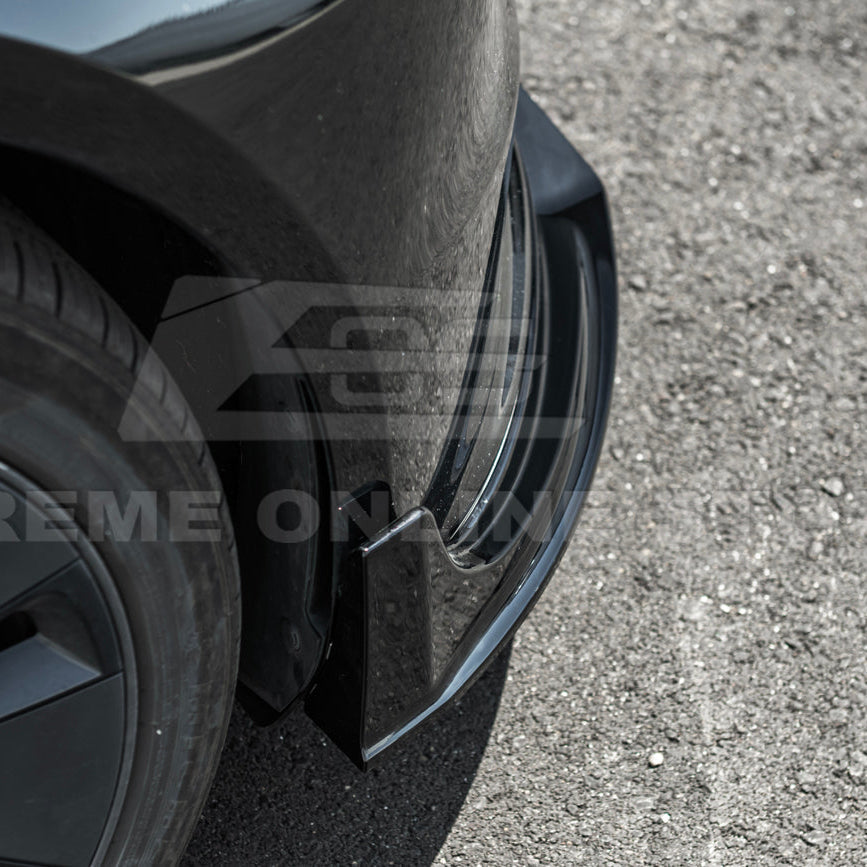 2024-Up Tesla Model 3 Track Style Front Lip Splitter image 16