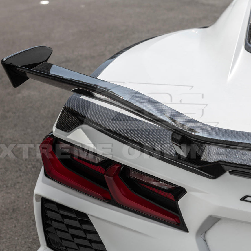 Z06 Conversion Corvette C8 All Model DRY CARBON FIBER Rear High Wing image 19