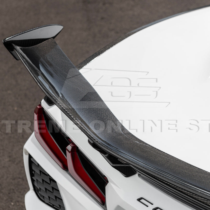 Z06 Conversion Corvette C8 All Model DRY CARBON FIBER Rear High Wing image 20