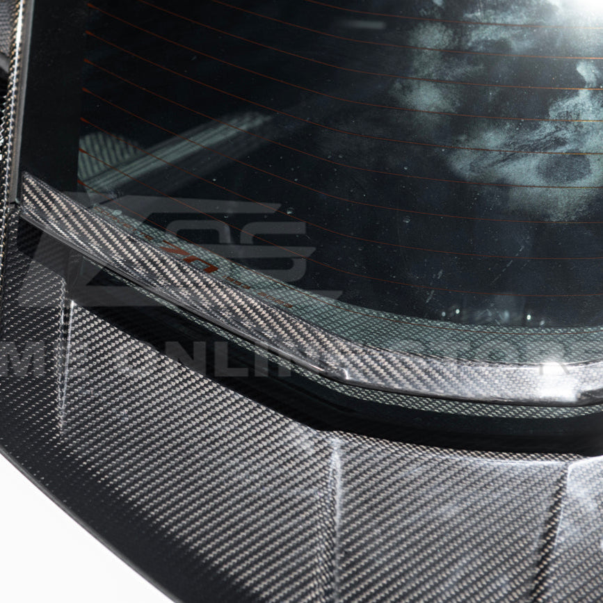 Chevrolet Corvette C8 DRY CARBON FIBER Rear Window Hatch Deck Lid Spoiler image 7