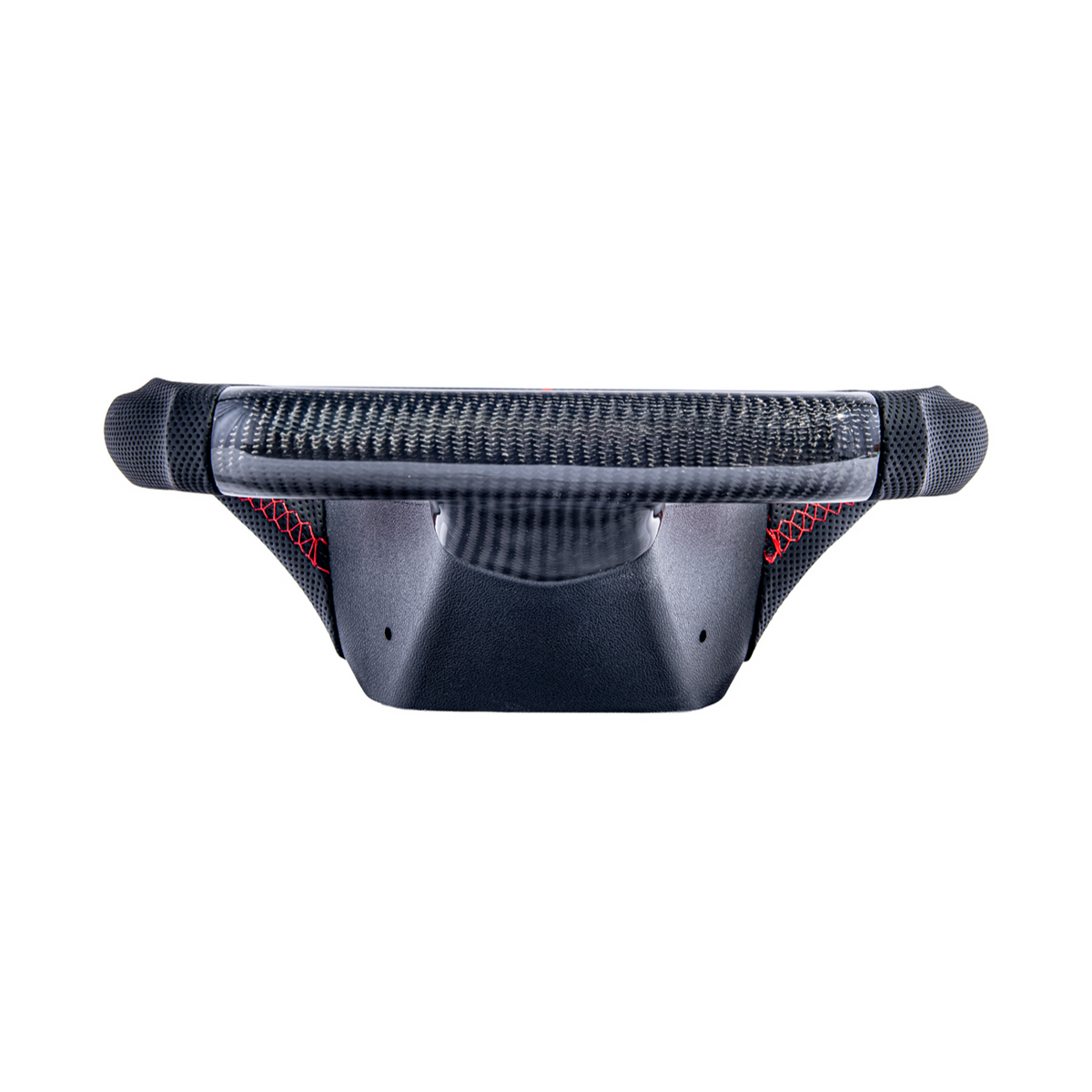 2006-13 Corvette C6 CARBON FIBER Perforated Leather Red Stripe Steering Wheel image 42
