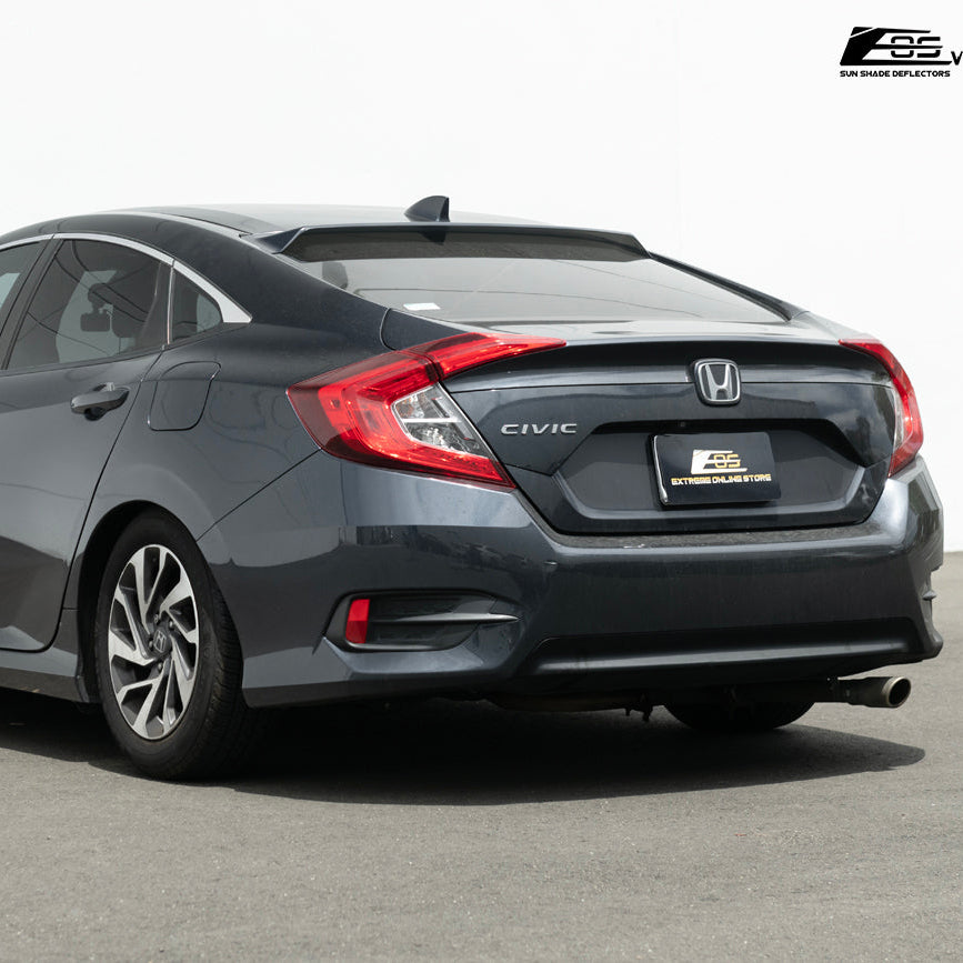 2016-21 Honda Civic Sedan Rear Roof Window Visor image 4
