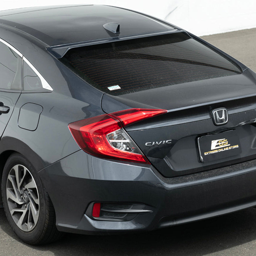 2016-21 Honda Civic Sedan Rear Roof Window Visor image 5