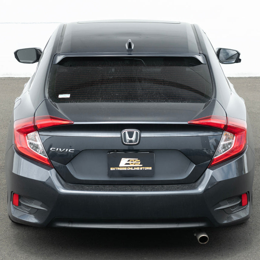 2016-21 Honda Civic Sedan Rear Roof Window Visor image 6