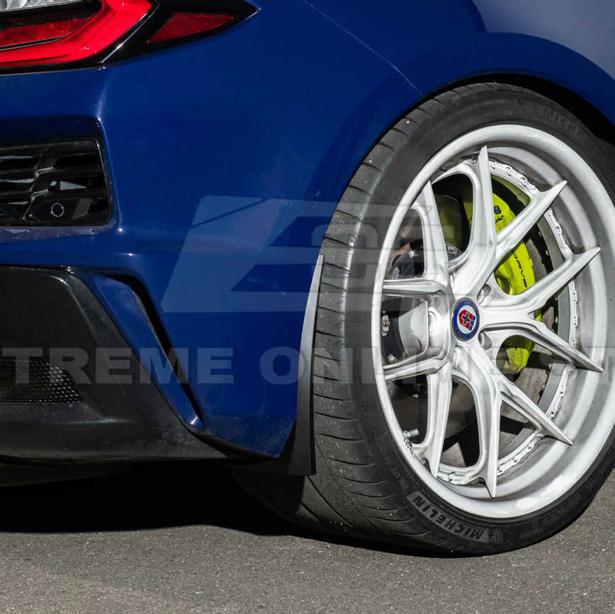 2022-Up Corvette C8 Z06 XL Extended Rear Mud Flaps Splash Guards image 4