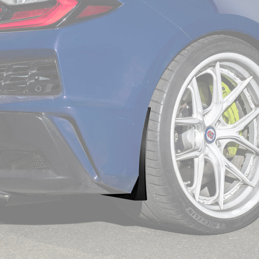 2022-Up Corvette C8 Z06 XL Extended Rear Mud Flaps Splash Guards image 3