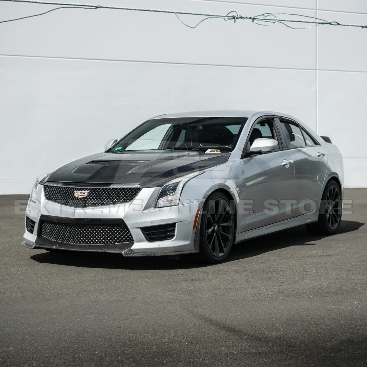 2016-19 Cadillac ATS-V Front Bumper Hood Vented Cover image 3