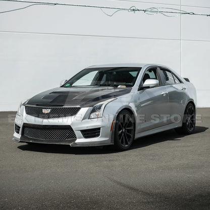 2016-19 Cadillac ATS-V Front Bumper Hood Vented Cover image 3