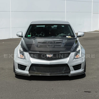 2016-19 Cadillac ATS-V Front Bumper Hood Vented Cover image 6