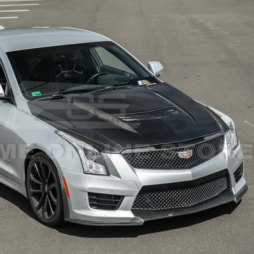 2016-19 Cadillac ATS-V Front Bumper Hood Vented Cover image 8