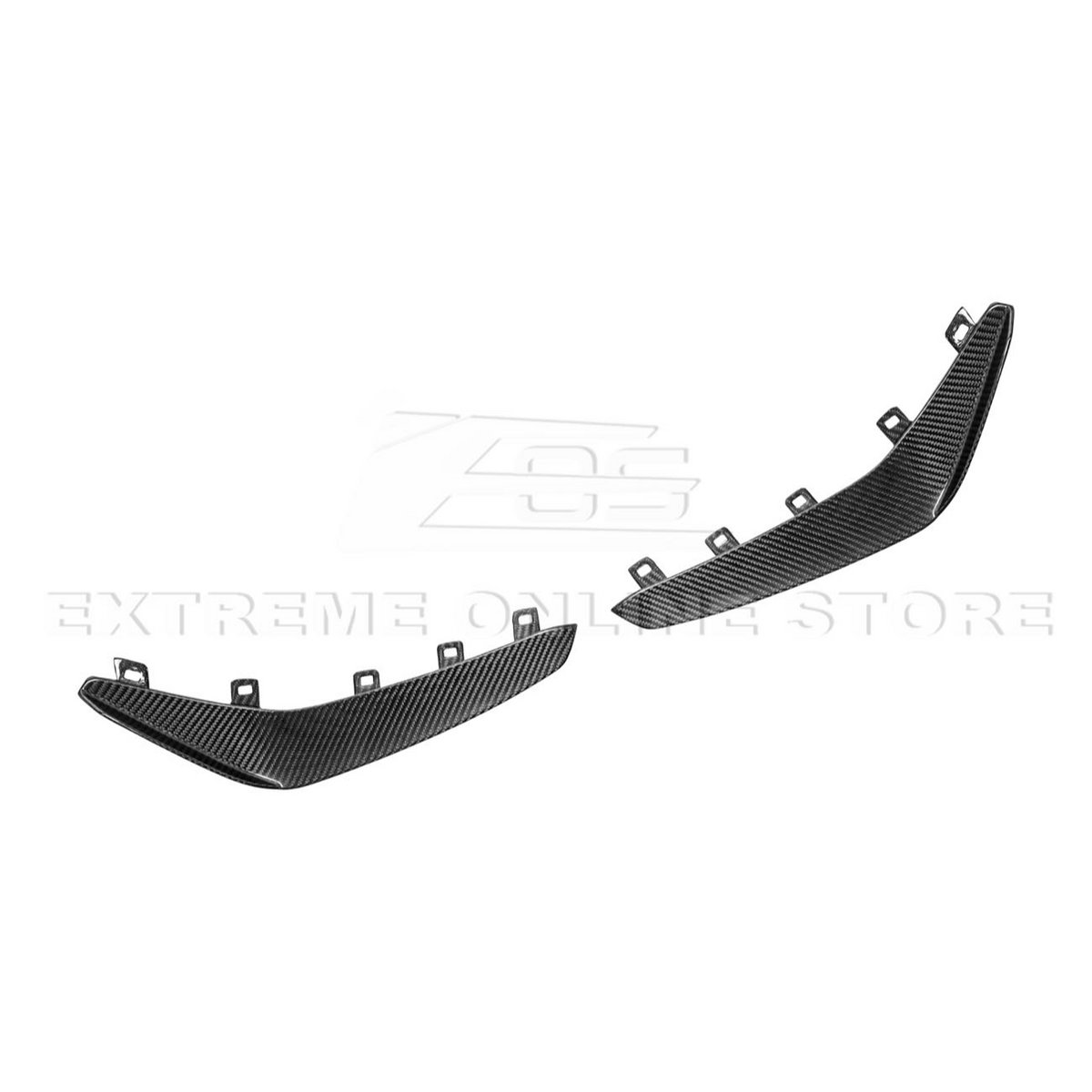 2020-Up Cadillac CT4-V Blackwing Front Lip Splitter Carnards image 22