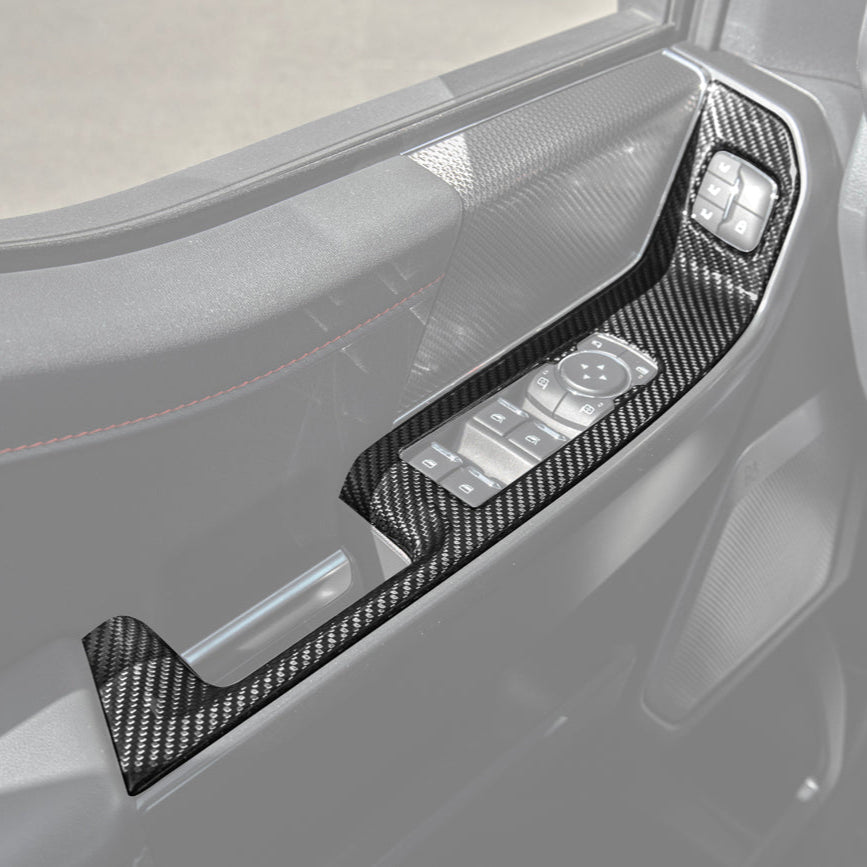 2021-Up Ford F-150 Front Door Glass Lifting Panel Cover image 2