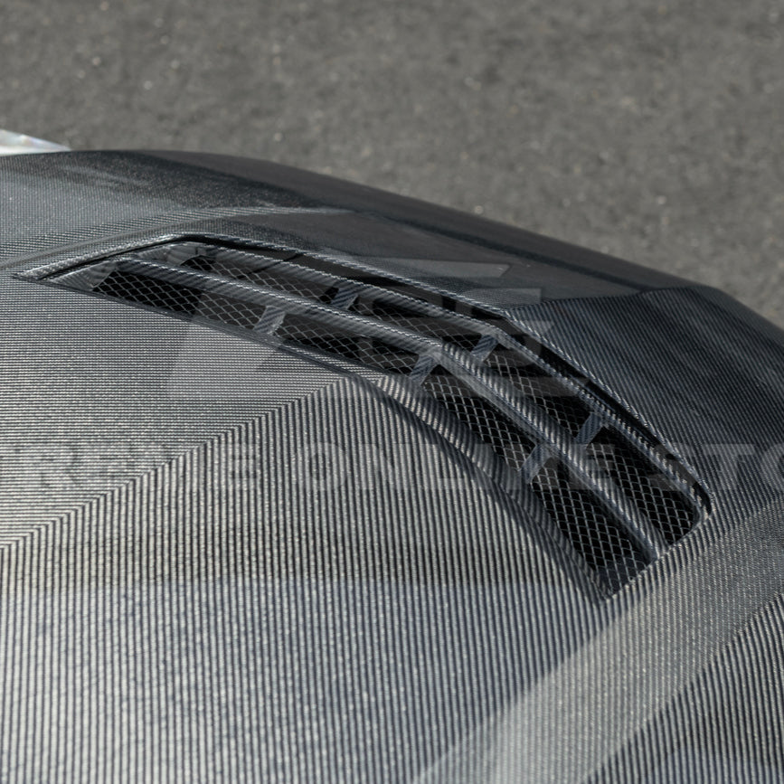 2016-19 Cadillac ATS-V Front Bumper Hood Vented Cover image 12
