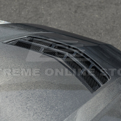 2016-19 Cadillac ATS-V Front Bumper Hood Vented Cover image 12