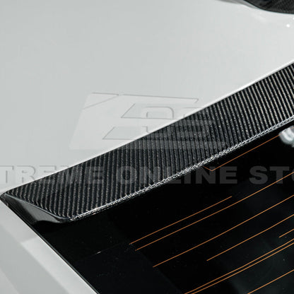 2020-Up Cadillac CT4 CT4-V | Carbon Fiber Rear Roof Top Window Spoiler Kit image 15