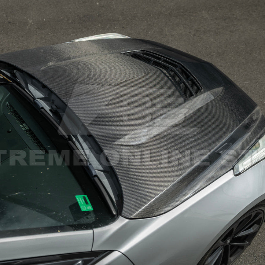 2016-19 Cadillac ATS-V Front Bumper Hood Vented Cover image 10