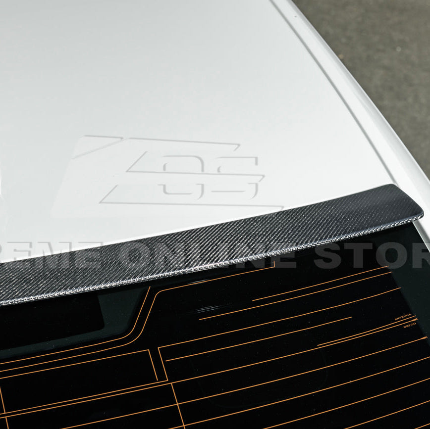 2020-Up Cadillac CT4 CT4-V | Carbon Fiber Rear Roof Top Window Spoiler Kit image 17