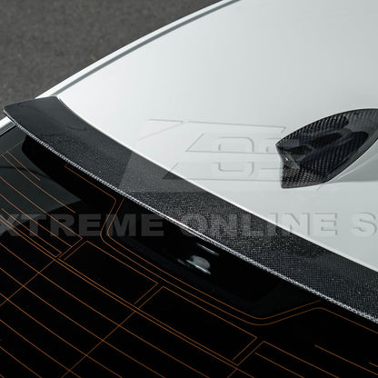 2020-Up Cadillac CT4 CT4-V | Carbon Fiber Rear Roof Top Window Spoiler Kit image 18