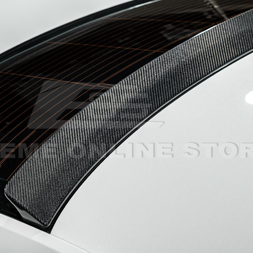 2020-Up Cadillac CT4 CT4-V | Carbon Fiber Rear Roof Top Window Spoiler Kit image 20