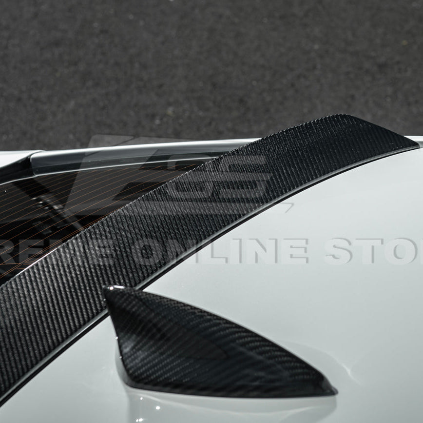 2020-Up Cadillac CT4 CT4-V | Carbon Fiber Rear Roof Top Window Spoiler Kit image 21