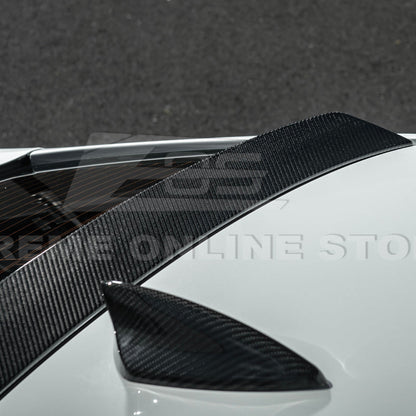 2020-Up Cadillac CT4 CT4-V | Carbon Fiber Rear Roof Top Window Spoiler Kit image 21