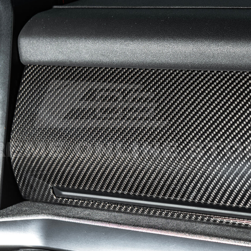 2021-Up Ford F-150 dry carbon fiber Passenger Side Storage Panel Cover image 7