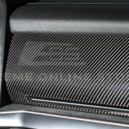 2021-Up Ford F-150 dry carbon fiber Passenger Side Storage Panel Cover image 7