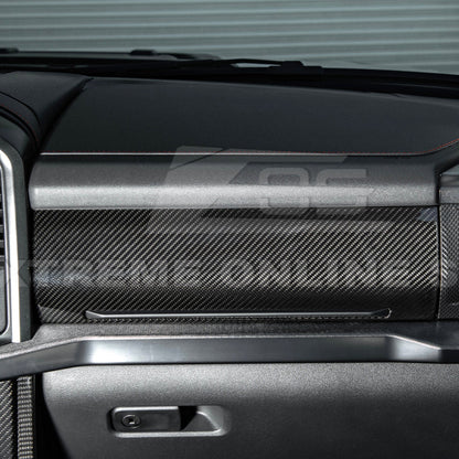 2021-Up Ford F-150 dry carbon fiber Passenger Side Storage Panel Cover image 5
