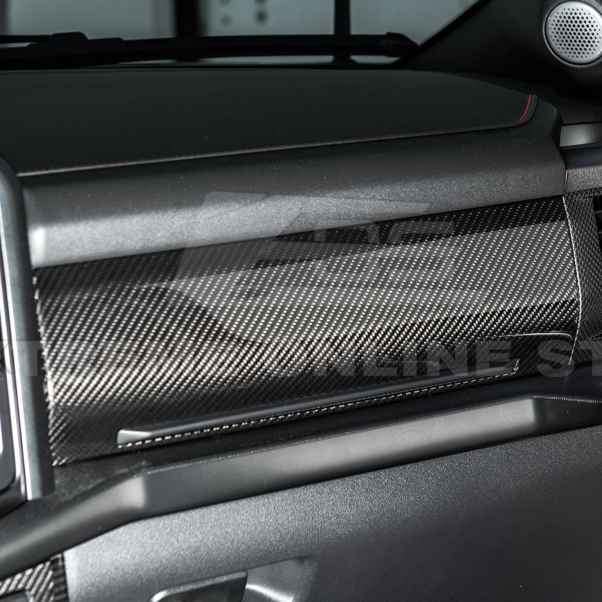 2021-Up Ford F-150 dry carbon fiber Passenger Side Storage Panel Cover image 6