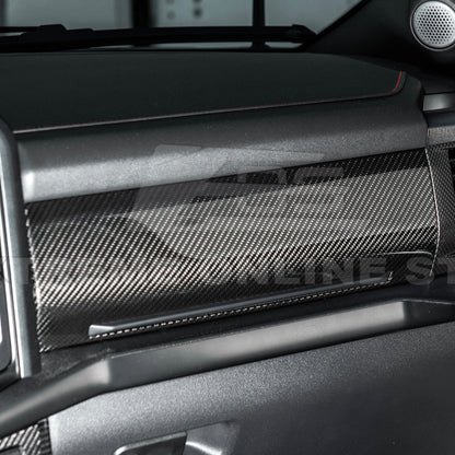 2021-Up Ford F-150 dry carbon fiber Passenger Side Storage Panel Cover image 6