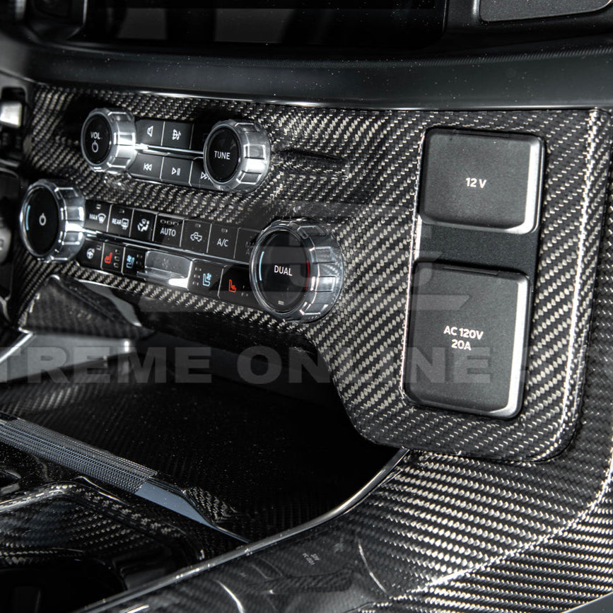 2021-Up Ford F-150 Center AC Radio Control Panel Cover image 4