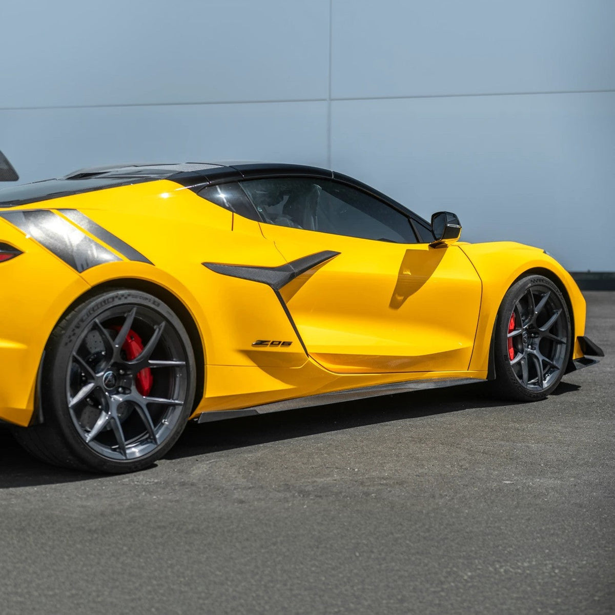 Corvette C8 Z06 CARBON FIBER Replacement Side Fender Vent Door Garnish image 6