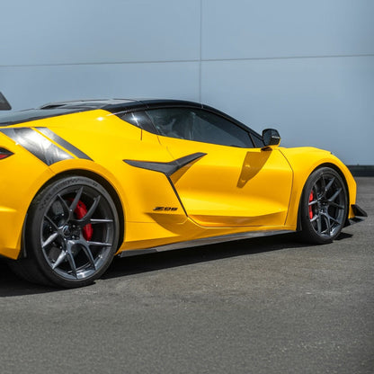 Corvette C8 Z06 CARBON FIBER Replacement Side Fender Vent Door Garnish image 6
