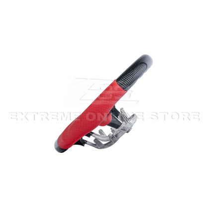 1997-04 Corvette C5 CARBON FIBER Red Perforated Leather Stripe Steering Wheel image 7