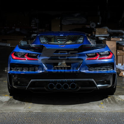 Corvette C8 | ZR1 Style CARBON FLASH Rear Window Vent Louver Cover image 6