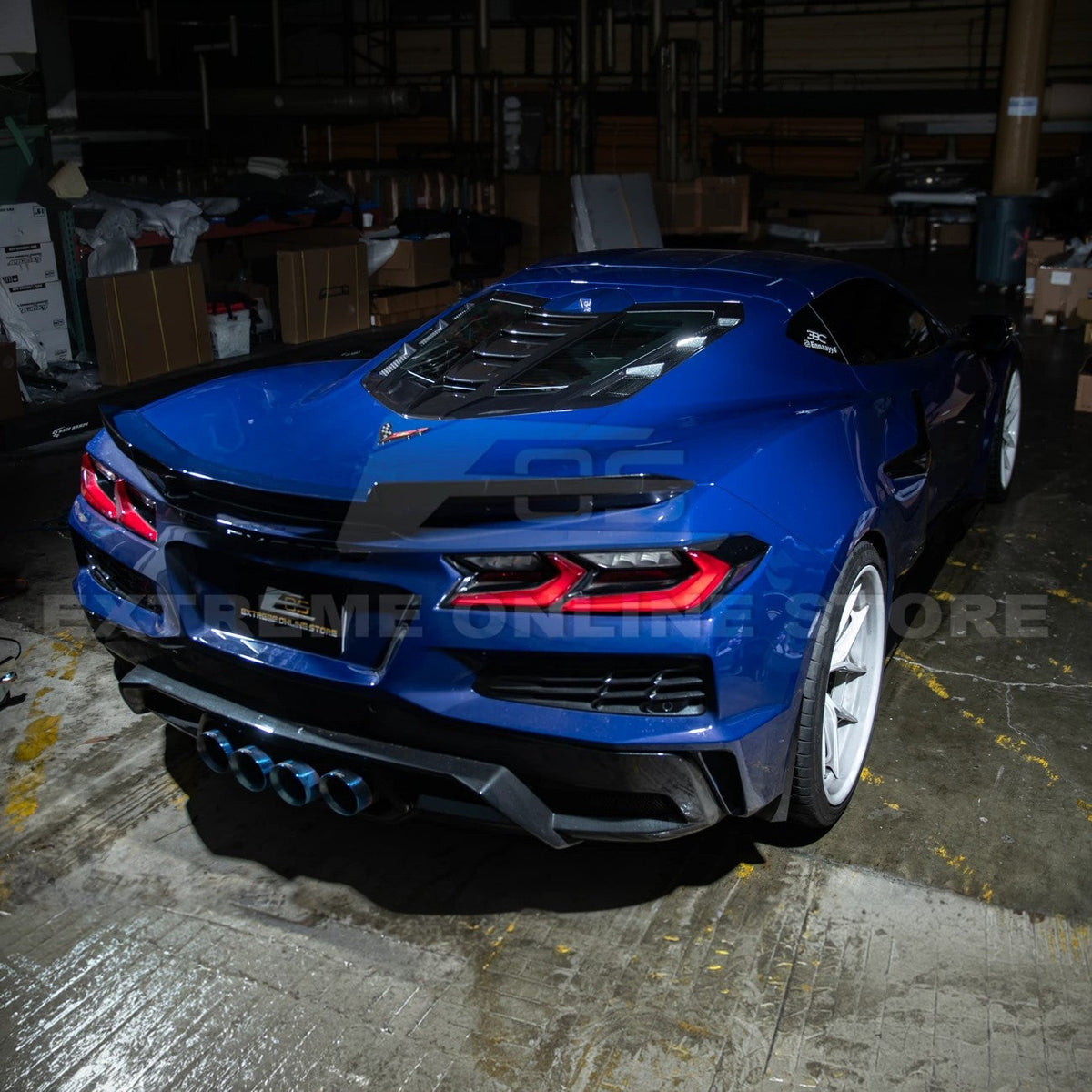 Corvette C8 | ZR1 Style CARBON FLASH Rear Window Vent Louver Cover image 4