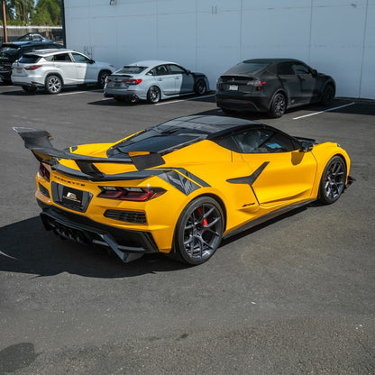 Corvette C8 Z06 CARBON FIBER Replacement Side Fender Vent Door Garnish image 5