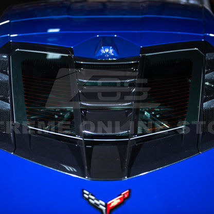 Corvette C8 | ZR1 Style CARBON FLASH Rear Window Vent Louver Cover image 8